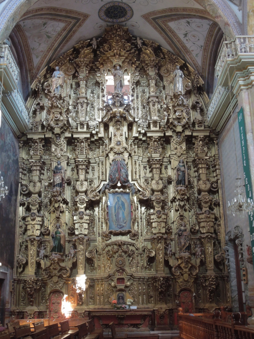 Retablo mayor de la iglesia de San Cayetano, la Valenciana, Guanajuato