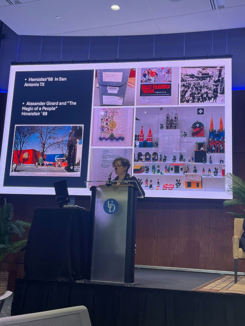 Participación de Deborah Dorotinsky Alperstein en el Simposio Internacional Material Culture Studies, en la Universidad de Delaware en Newark el 26 de abril de 2024