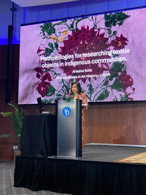 Participación de Adriana Solís en el Simposio Internacional Material Culture Studies, en la Universidad de Delaware en Newark el 26 de abril de 2024